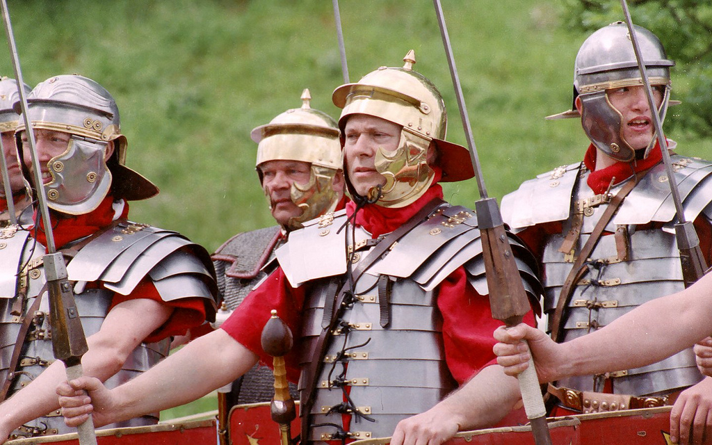 Roman soldier Re-enactors