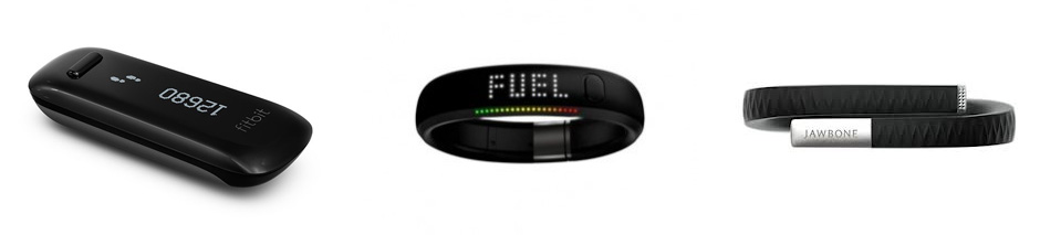 Fitbit, Nike Fuelband, Jawbone Up